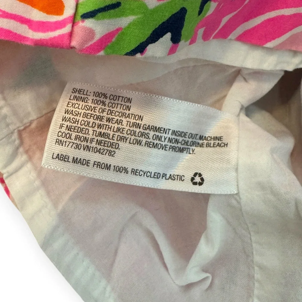 Lilly Pulitzer Target 20th Anniversary Floral Soutache Shift Dress 2T Pink Green